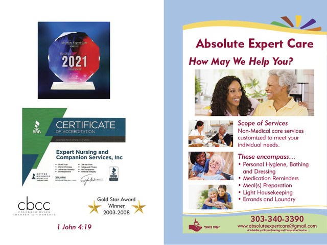 ABSOLUTE EXPERT CARE - Homecare photo in Denver, CO